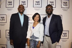 Dr. Celey Okogun, Founder/CEO, Mercy Oghumu, Account Manager, and Chinenye Godsproperty, Head of production; all of Y&R Lagos.